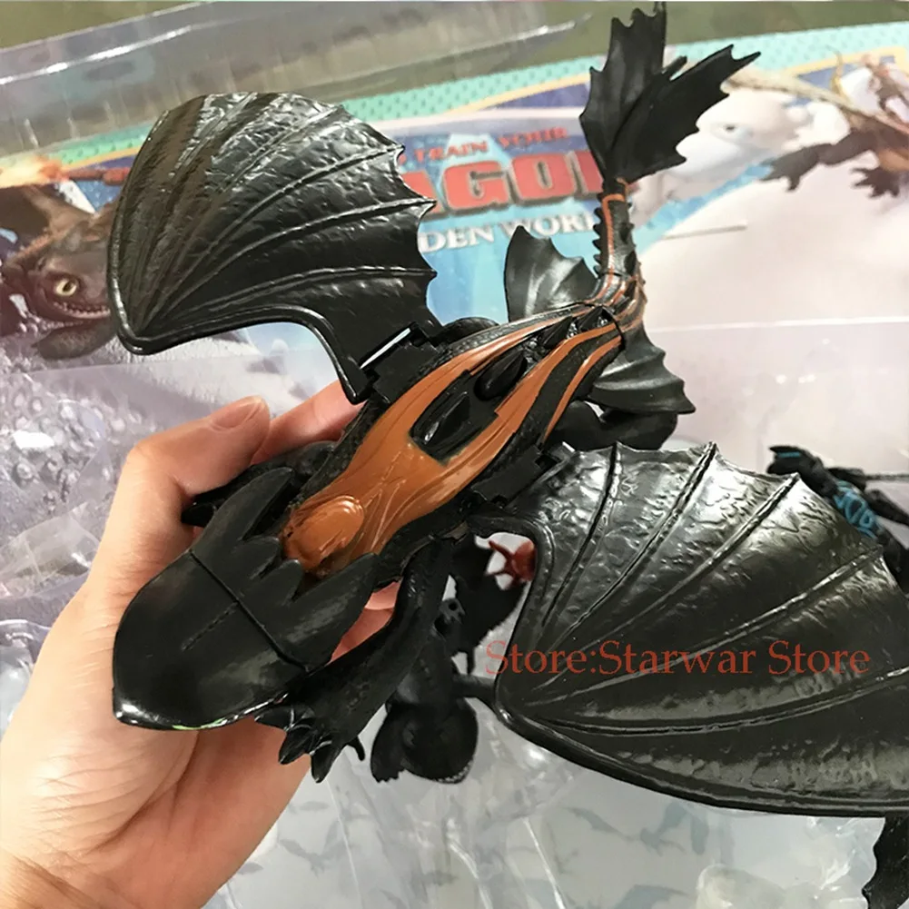 

13 Pieces Train Your Dragon 3 Night Fury Light Very Have Feature Doll Garage Kit Card Installed Toy Sets