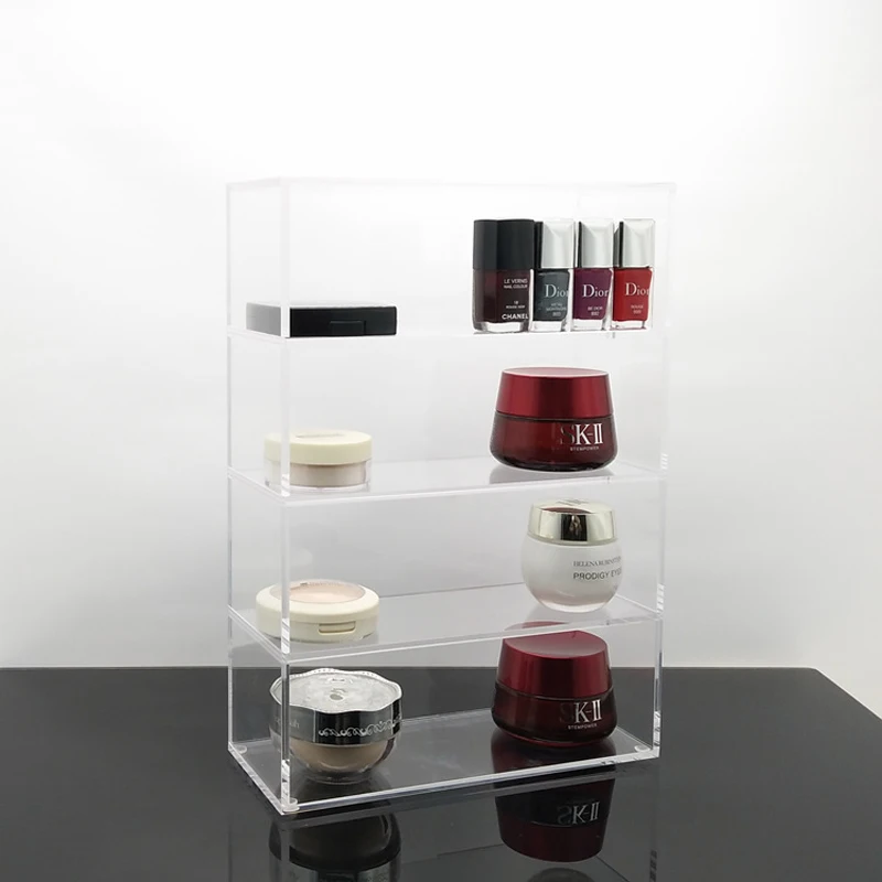

Acrylic Makeup Organizer Cosmetic Storage Box Desktop Makeup Brushes Lipstick Holder Powder Perfume Display Stand Organizer