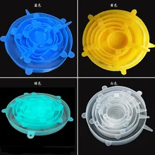 Высококачественные Пищевые обертывания многоразовая силиконовая пищевая свежая герметичные крышки силиконовая герметичная вакуумная растягивающиеся крышки пленка для упаковки Организации