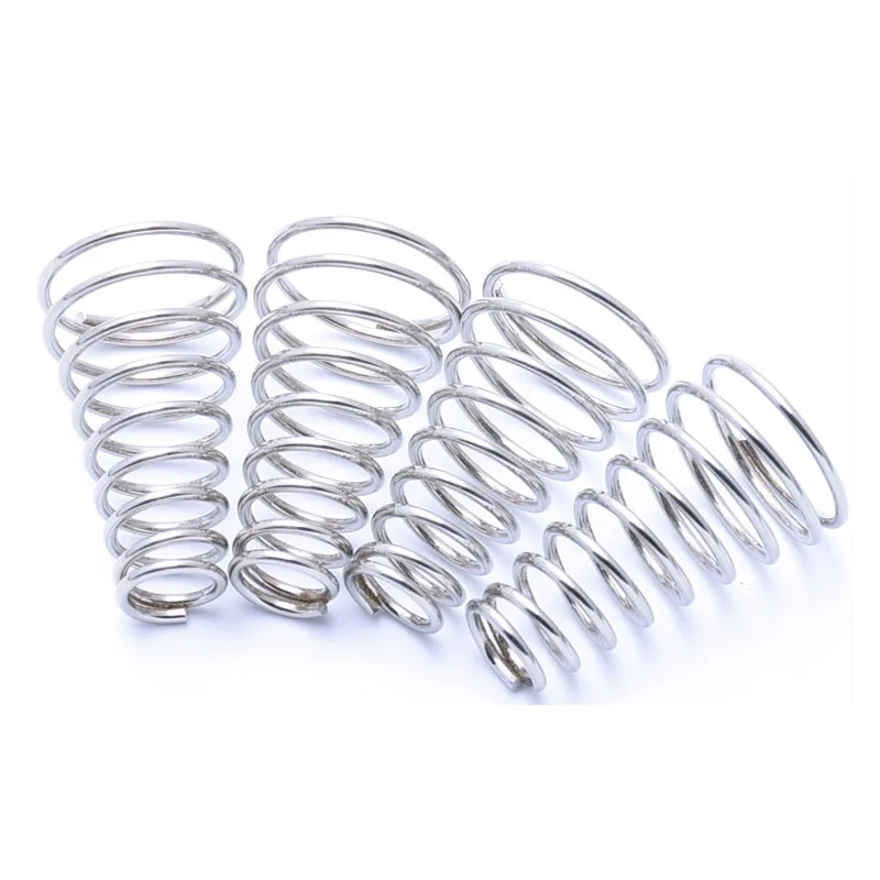 Conical Compression Springs Tower Spring 304 Stainless Steel Taper Pressure Spring Wire Diameter 1mm