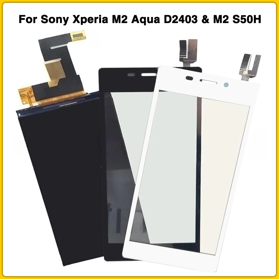 Новый сенсорный ЖК экран M2/D2403 для sony Xperia M2 Aqua D2403 и S50H D2303 D2305 дисплей дигитайзер