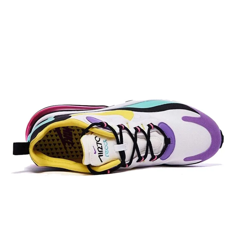 Мужские кроссовки для бега Nike Air Max 270 React, амортизирующие, амортизирующие, удобные, легкие, для фитнеса, модные, сочетающиеся цвета, AO4971