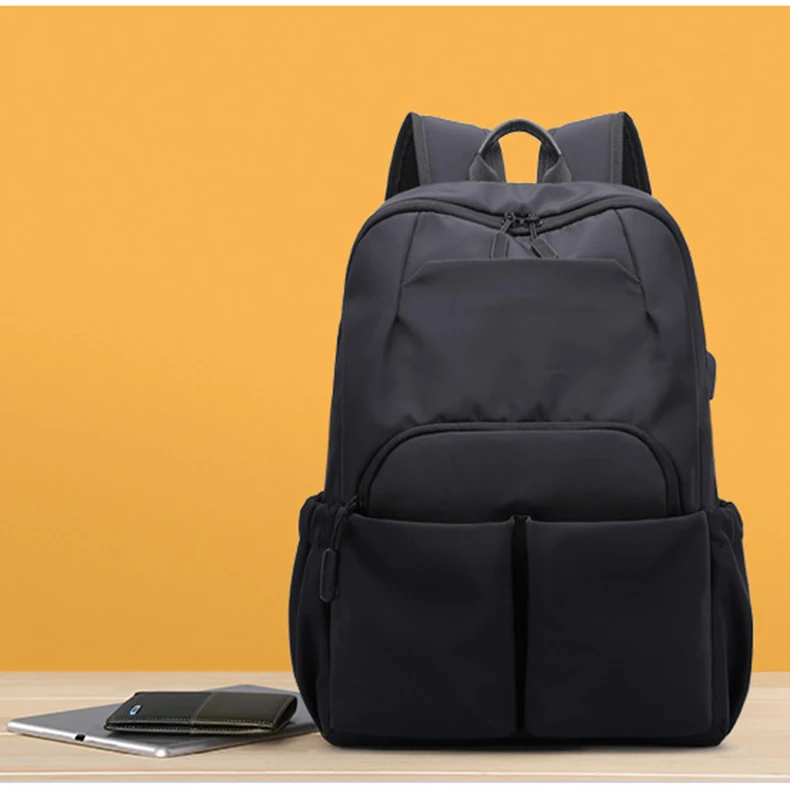 Мульти карманные рюкзаки мужской рюкзак usb зарядный порт дизайн mochila 15,6 дюймов Сумка для ноутбука черный водонепроницаемый нейлоновый рюкзак