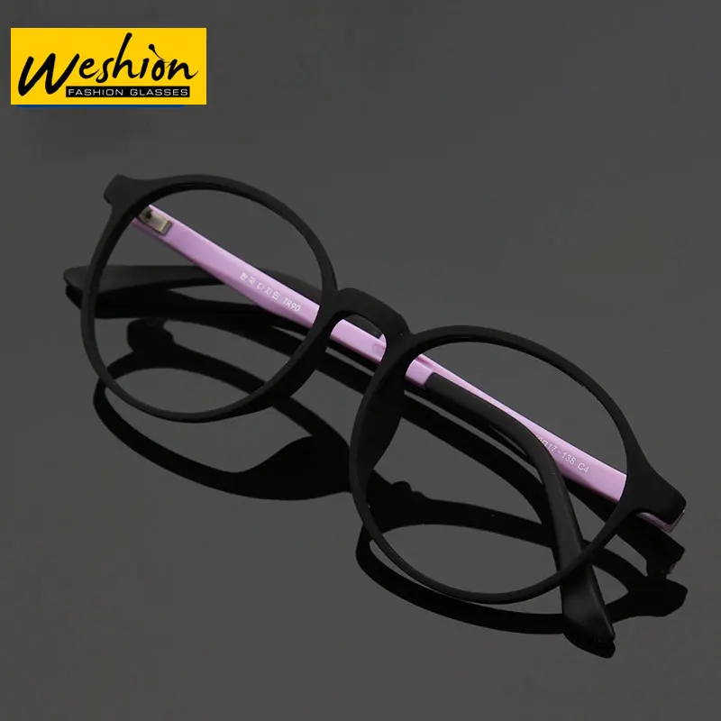 Teenager Blue Light Blocking Glasses Round Prescription Optic Lenses Customizable UV400 Frame