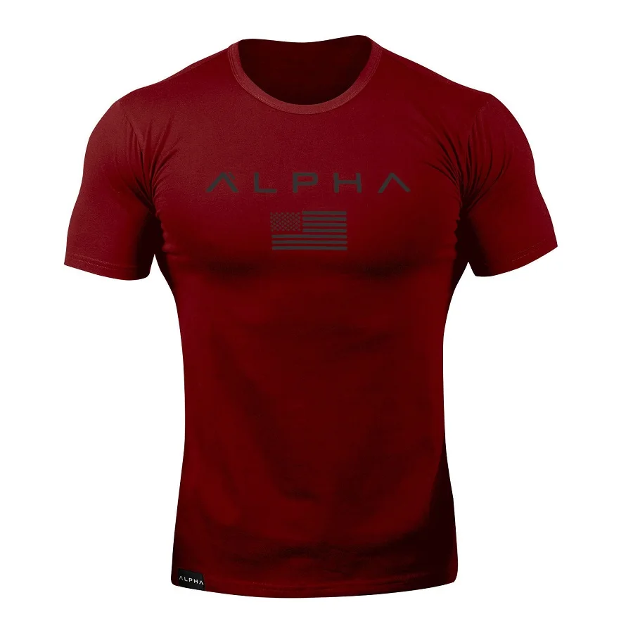 Летняя мужская футболка для бега, быстросохнущая футболка с короткими рукавами, дышащие шорты, мужские фитнес-колготки мышцы Brother, утягивающие футболки