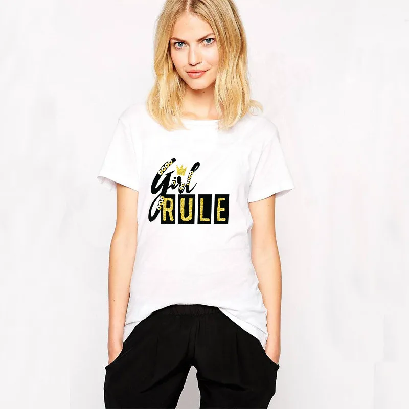 Популярные европейские нашивки «girl rule» для одежды, футболки для девочек «сделай сам», нашивки, термопереводные наклейки