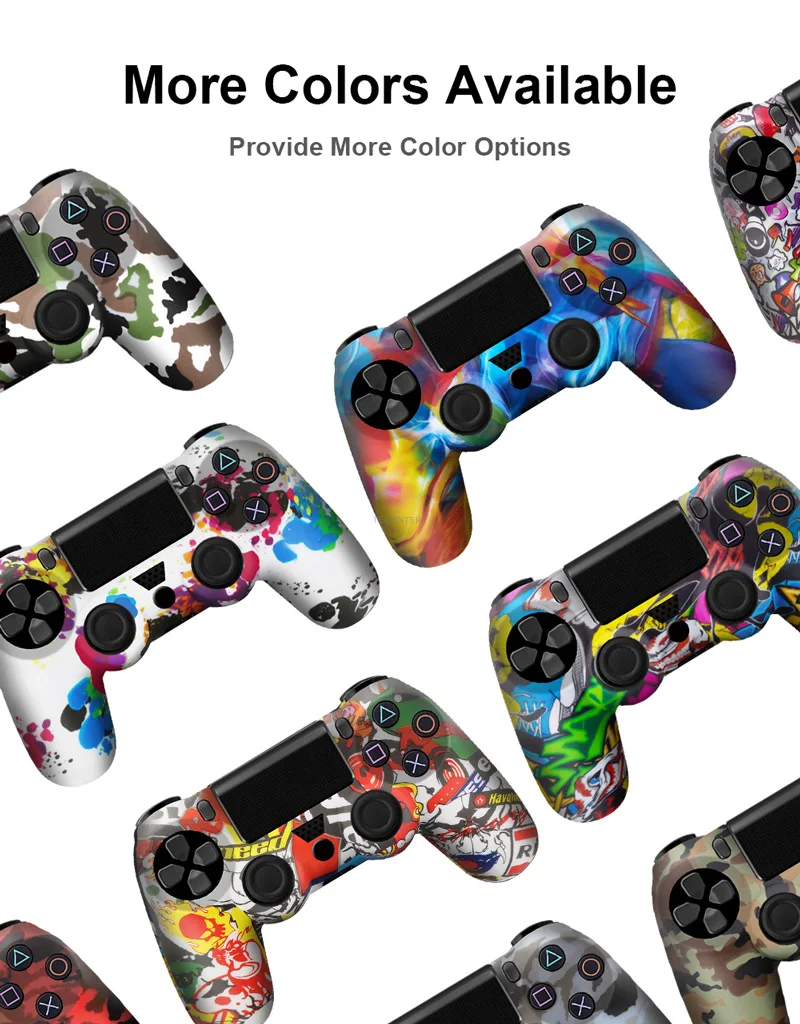18 цветов мягкий силиконовый резиновый чехол для PS4 Геймпад защитный Sony Play Station4 Pro