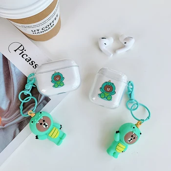 

For Airpods Pro Case with Cute Pendant Earpods Cases for Apple Airpod 2 1 Pro Air Pods Pod Cover Coque Funda Fundas Accessories