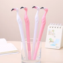 

24pcs Creative Cute Kawaii Flamingo Pens Funny Gel Pen Teacher Girl Stationery Pretty Cool Ballpoint Back to School Stuff Thing