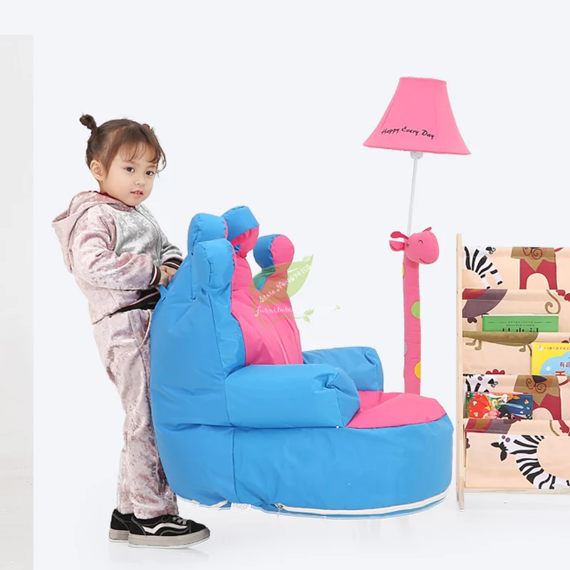 European Children's Small Sofa Crown Cartoon Removable and Washable Sofa Princess Room Decoration Single Infant Kids Furniture