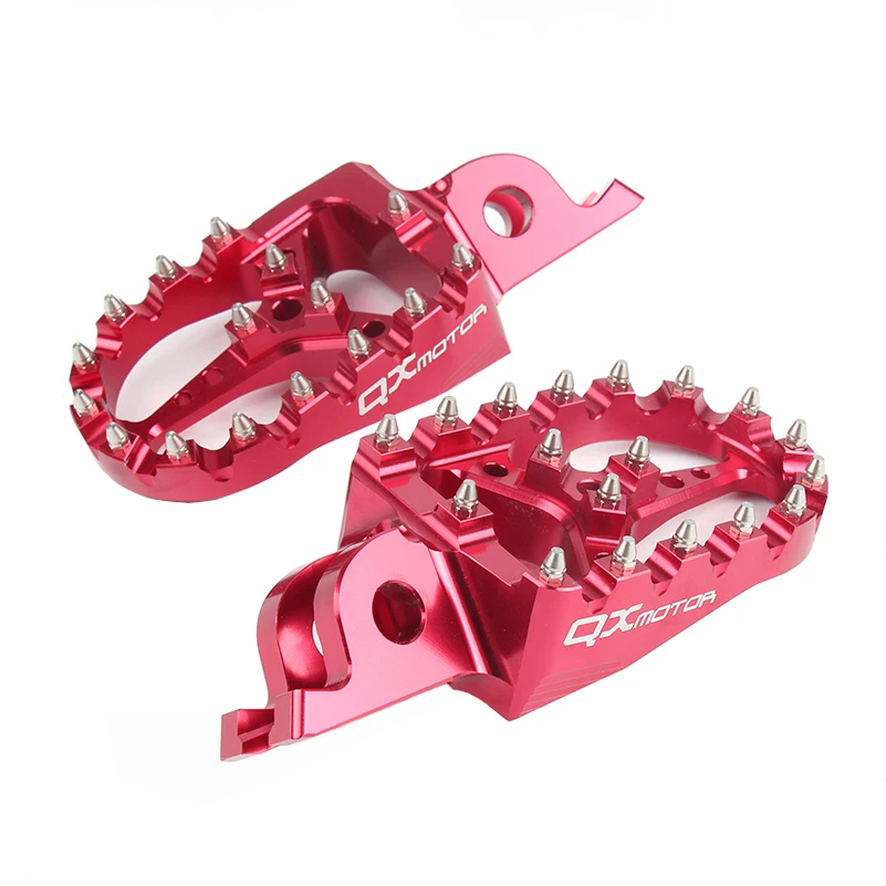QXMOTOR логотип ЧПУ Заготовка MX подставки педали подножки для Honda crf450r crf250r crf250x crf 250 crf150r CR125/250 МОТОЦИКЛ