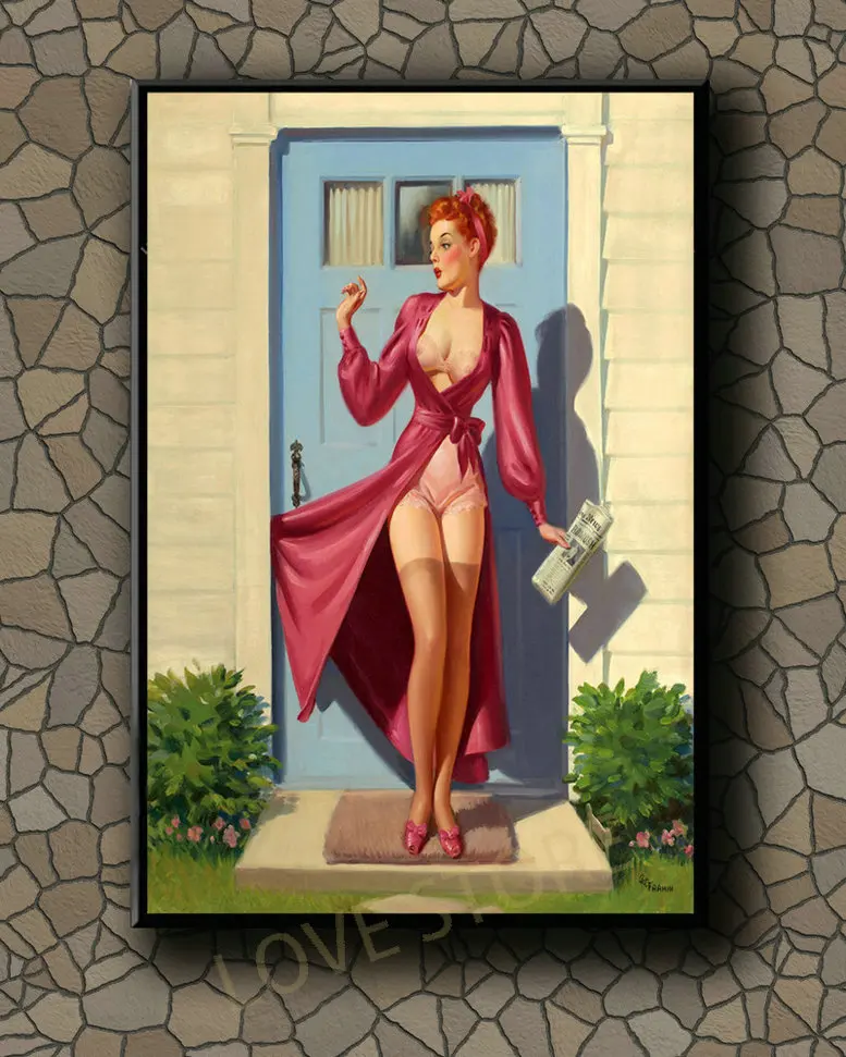 P158 Vintage Beautiful Pin-up Girl Classic Picture 281