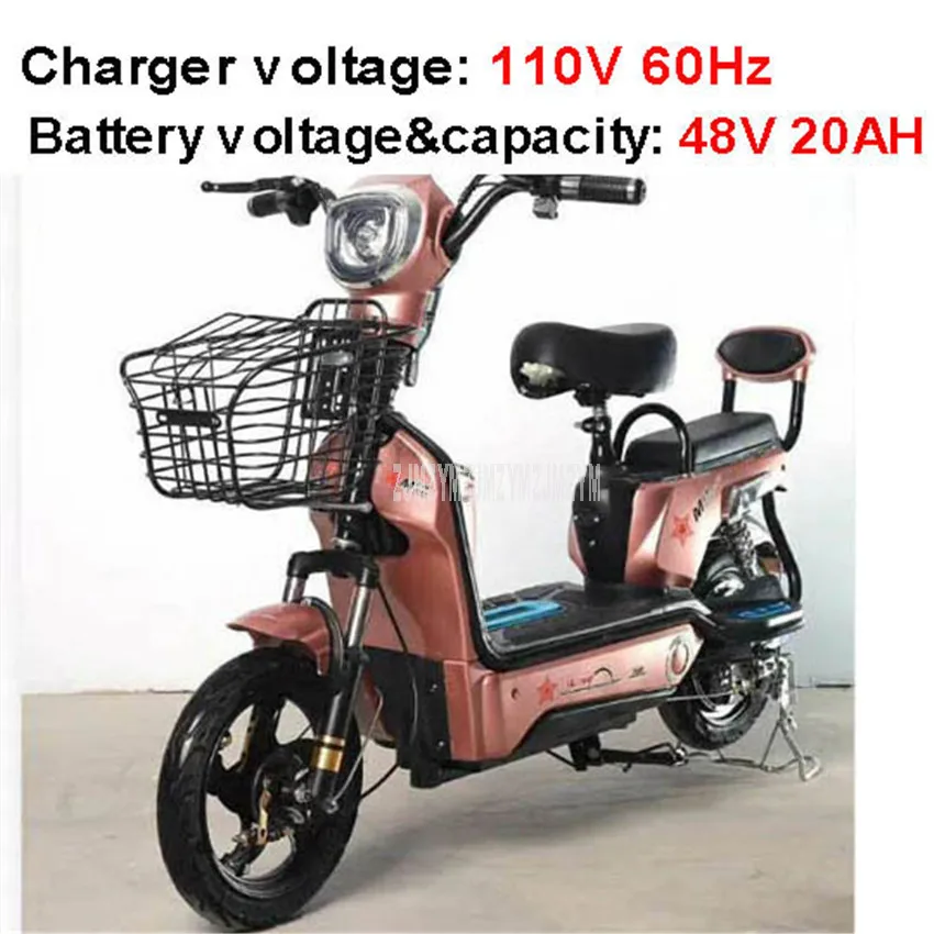 Электрический велосипед для родителей и детей, 48 В, 12AH/20AH с корзиной для домашних животных, детское сиденье для велосипеда, мощный городской/Дорожный электрический велосипед, электровелосипед - Цвет: 20AH Rose gold 110V