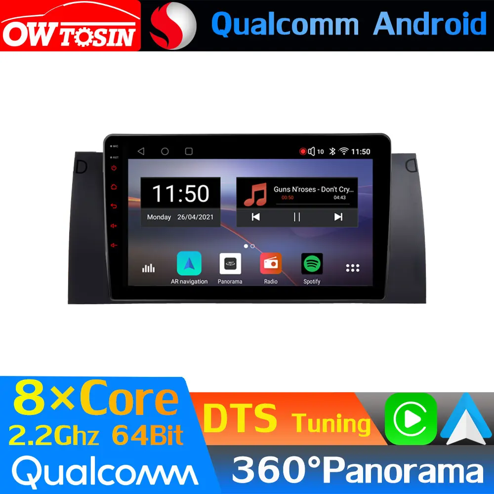 Qualcomm 8Core Android Car Media For BMW 5 Series E39 X5 E53 M5 1996-2007 GPS 360 Panoramic Radio Optical HDMI DTS HIFI CarPlay |