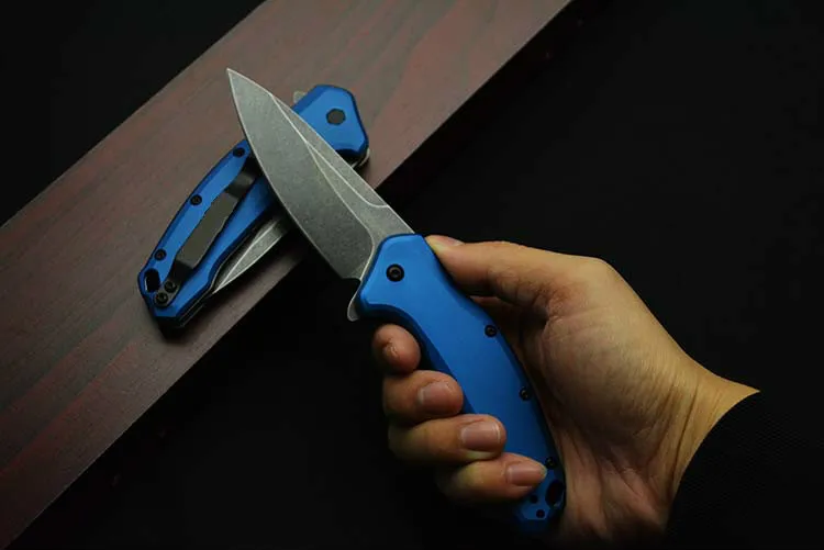 Синий Новое поступление OEM 1776 складной нож 8cr13mo лезвие с алюминиевой ручкой карманные ножи для выживания кемпинга EDC инструменты - Цвет: Синий