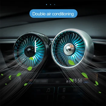 

TIOODRE Fan Electric USB Cable Three Modes Adjustable Cooling Air Fan Car Vent Fan Car Auto Cooling Air Circulator Fan Car Part