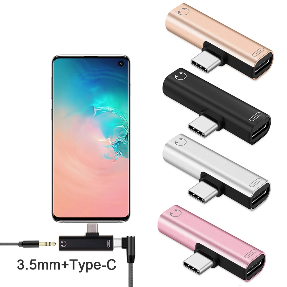 

USB Type C to 3.5mm Headphone Jack Adapter AUX Cable Splitter Cable Connector for Samsung S10 S9 Huawei Mate20 Phone Accessories