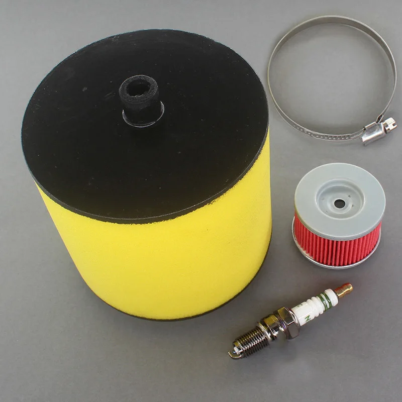 

4Pcs Air Oil Filter Spark Plug For Honda TRX350 TRX400 Replacement Parts Spare