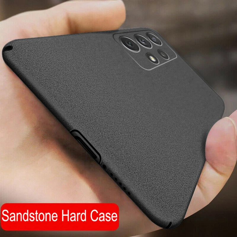 Slim Case For Samsung S20 FE S21 Plus S22 Note 20 Ultra A51 A71 A52 A72 A22 A32 A02s A12 A13 M52 Sandstone Matte Soft Cover kawaii samsung cases