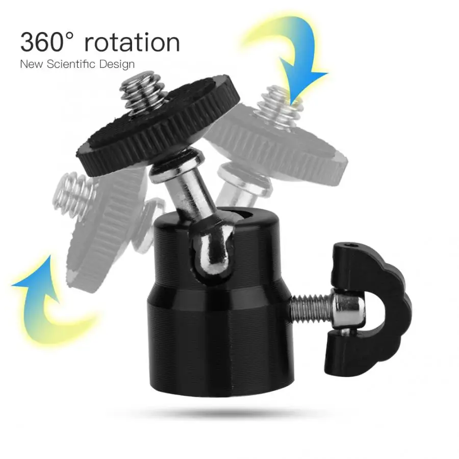 Мини шаровая Головка штатива вращающаяся на 360 градусов DSLR DV камера мини штатив шаровая Головка 1/" винтовая подставка для камеры Camcoder