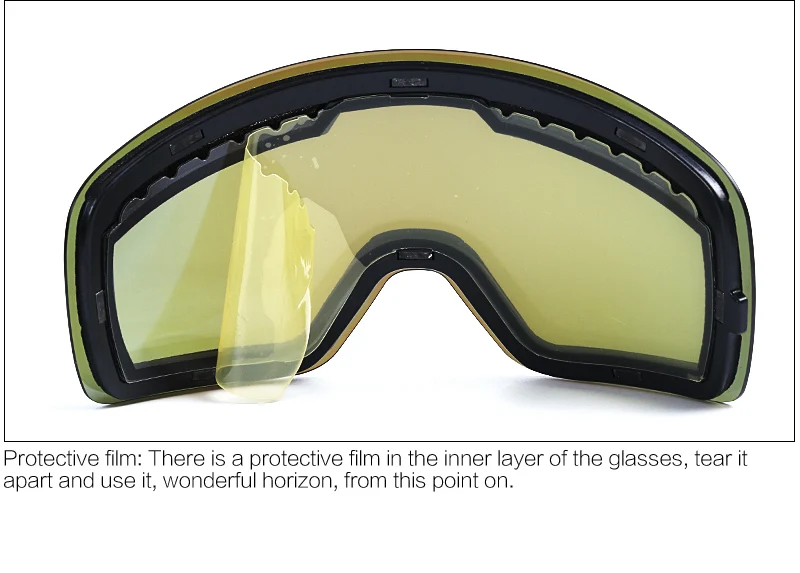 Новое поступление унисекс двойные слоистые линзы лыжные анти-противотуманные сноубордические очки UV400 защита противотуманные снежные лыжные очки