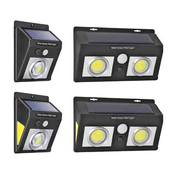 

25/37/50/62Cob Convex mirror light Dual mode LED outdoor solar light waterproof solar wall light Human body induction lamp