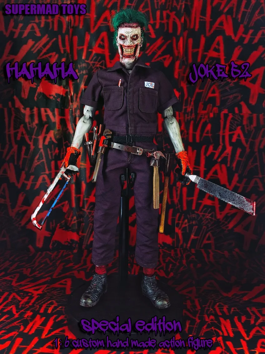1//6 Scale SUPERMAD Toy HaHaHa Joke 52 Colle Solider Figure Collectible Model Set