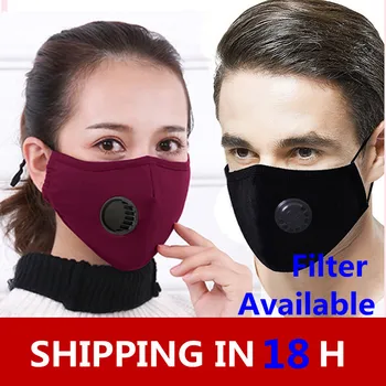 

Cotton PM2.5 Mouth Face Mask Anti Dust Pollution Activated Carbon Filter Adult Masks flu Respirators + Disposable Filter Paper