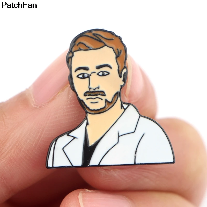 A2441 Patchfan серый Анатомия модный горячий Забавный Шарм милый мультфильм булавки дети Мужчины Леди Броши Одежда Аксессуары Ювелирные изделия значки