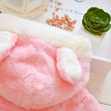 Шерстяной свитер с шалью для девочек г. Осень-зима, корейский стиль, маленький кроличий мех, вельветовый свитер с капюшоном, милая трендовая маленькая принцесса