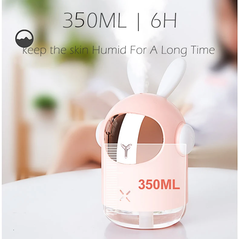 Kopen Eloole Konijn Draadloze Luchtbevochtiger Usb Ultrasone Aromatherapie Diffuser Met Batterij Essentiële Olie Nebulisation Mist Maker