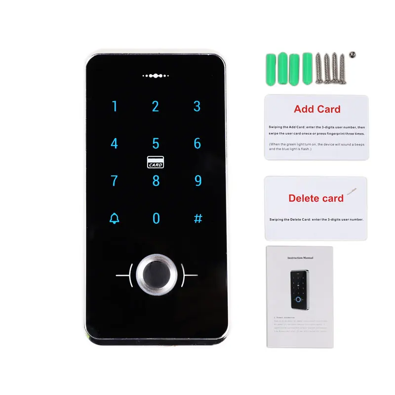 IP65 Outdoor Fingerprint Access Control Biometric Reader IC Card 13.56MHZ Gate Automation Systems Keyless Access Control