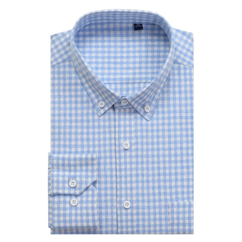 Большие размеры 10XL 9XL 8XL 7XL 6XL матовая мужская клетчатая рубашка деловая Повседневная хлопковая Свободная рубашка с длинными рукавами Мужская брендовая одежда - Цвет: 956012