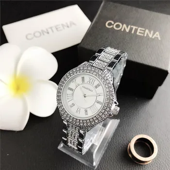 

CONTENA Three-eyed classic domestic steel strap watch for men and women watch
