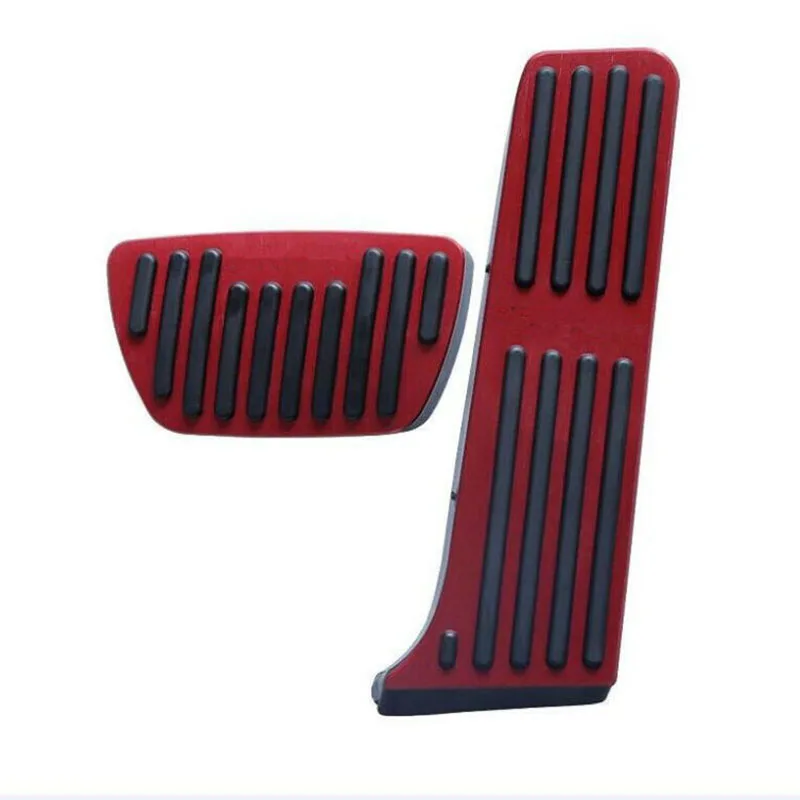 

Non-Slip Rubber 2pcs No Drilling Gas Brake Foot Pedal Cover Red For Toyota RAV4 Rongfang 19-20 In Comfortable Auto Parts