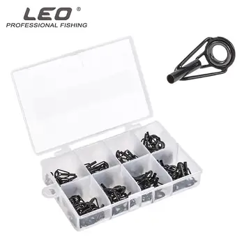 

80PCS Fishing Rod Guide Ring Fishing Line Guide Set Multiple Sizes Stainless Steel DIY Carp Lure Rings On For Fishing Tackles