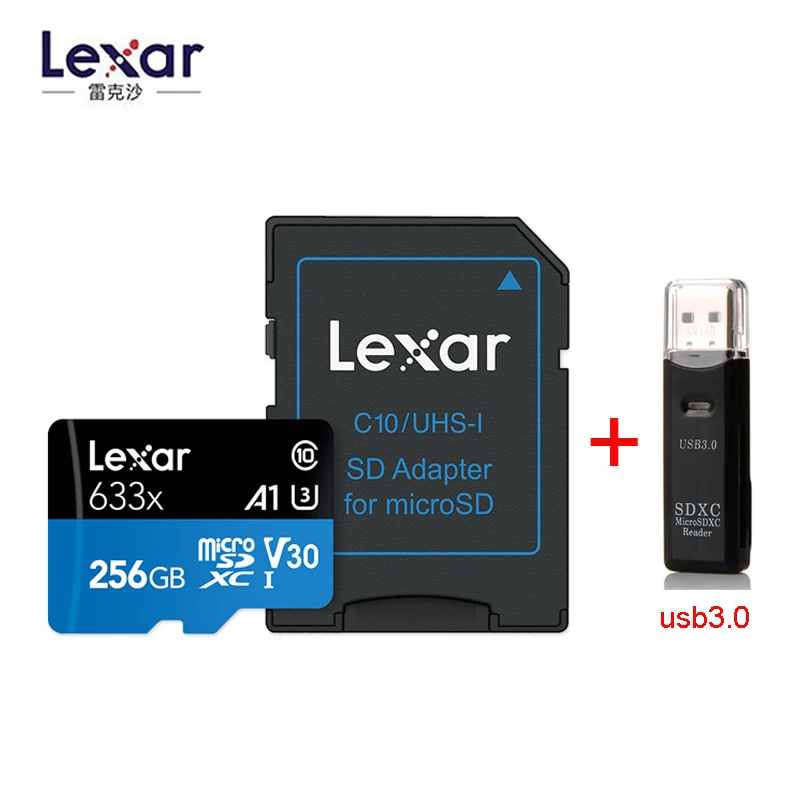 Lexar 633X новый оригинальный 95 МБ/с. Micro sd карты 512 ГБ 1 ТБ 128g 256 устройство чтения карт