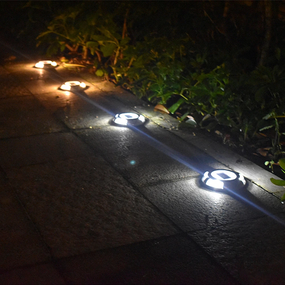 Solar Outdoor Light LED Garden Light Ground Light Aluminum 4-LED Road Path Lighting IP65 Waterproof (3)