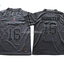 Новое поступление высокое качество Огайо Barrettiv футболка колледжа спортивные майки#16 Barrettiv майки S-XL