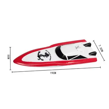 RC Boat 2.4G Full Frequency High Speed Shark Boat 20-30 Meters Remote Control Distance Children's Toy Game Remote Control Boat 6