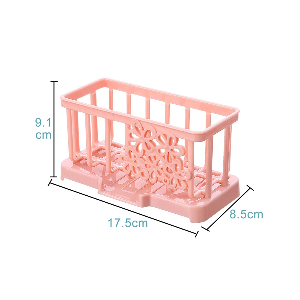 Kitchen Organizer Holder Container Bathroom Storage Accessory Kitchen Sink Brush Convenience Sponge Storage Basket Practical