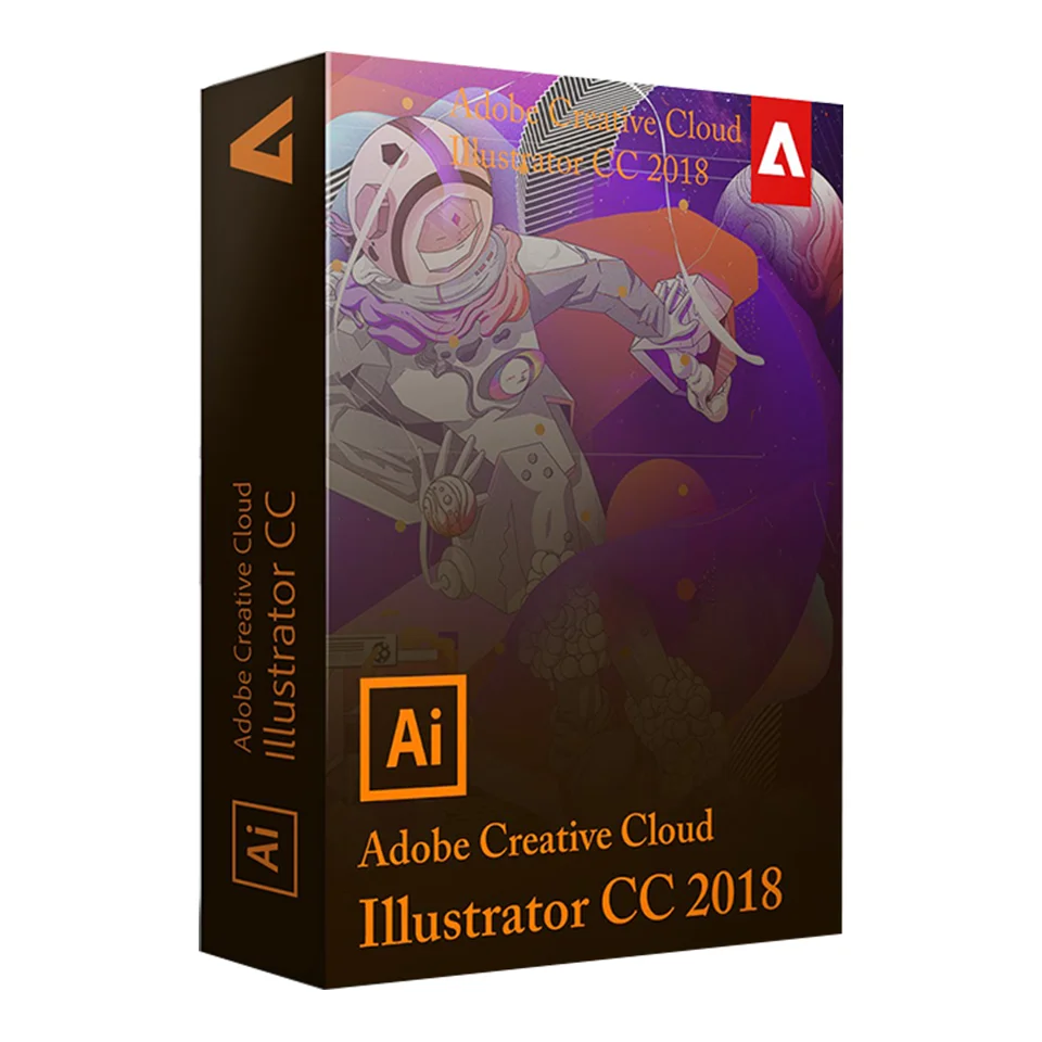 Программное обеспечение Illustrator CC 2018 программное Бессрочная лицензия Win/Mac|Компьютерные кабели и разъемы| |