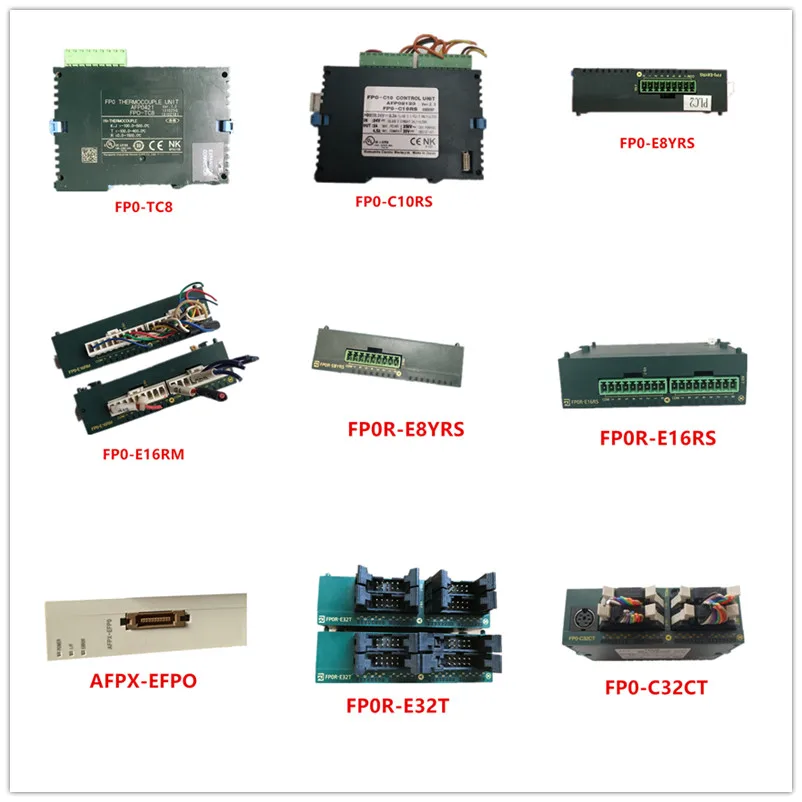 FPO FP0-TC8 | FP0-C10RS | FP0-E8YRS | FP0-E16RM | FPOR FP0R-E8YRS | FP0R-E16RS | AFPX-EFPO | FP0R-E32T | FP0-C32CT | FP0R-DA4 | FP0-A04I