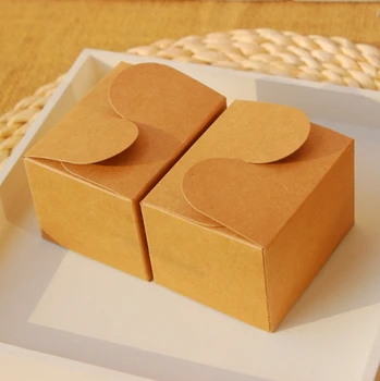 

Small Natural Kraft paper gift box, jewelry kraft box 7.5x6x5cm 50pcs/lot