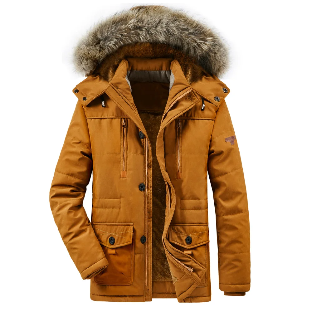 2021 Winter Coats Men Fleece Lined 
