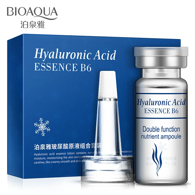 

BIOAQUA Hyaluronic Acid Extract Hydrating Moisturizing Shrink Hair Firming Facial Essence 10PCS/Set
