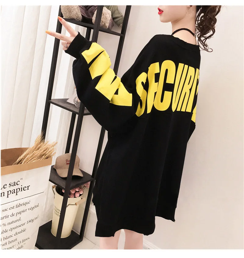 Women Hoodies Spring Harajuku Cool Jumpers Loose Long Sleeve Hoodies Sweatshirts Fashion Women Casual Sweatshirt Oversized - Цвет: 2