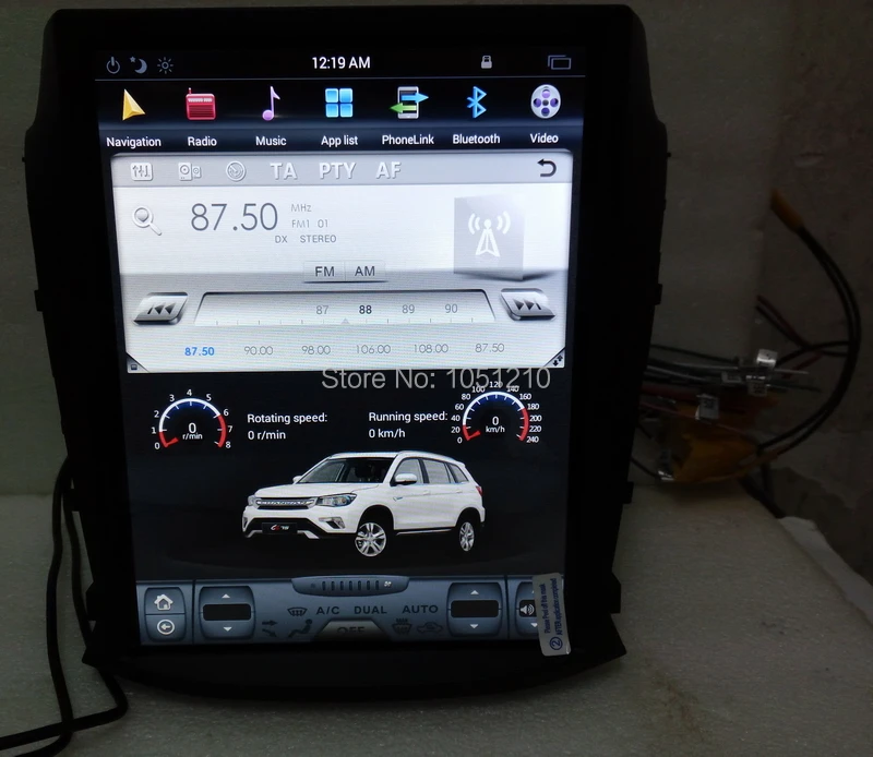 Ouchuangbo медиаплеер радио для ChangAn CS75 с Android 6,0 Tesla вертикальный экран 10,4 дюймов 2 Гб ram 32 Гб rom