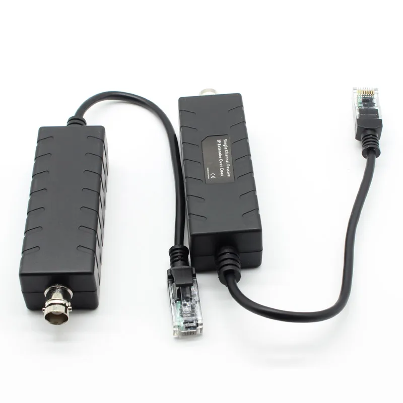 Одна пара один канал Пассивный IP Extender по коаксиальному кабелю 10/100 Мбит/с RG59 разъем передачи 100 м