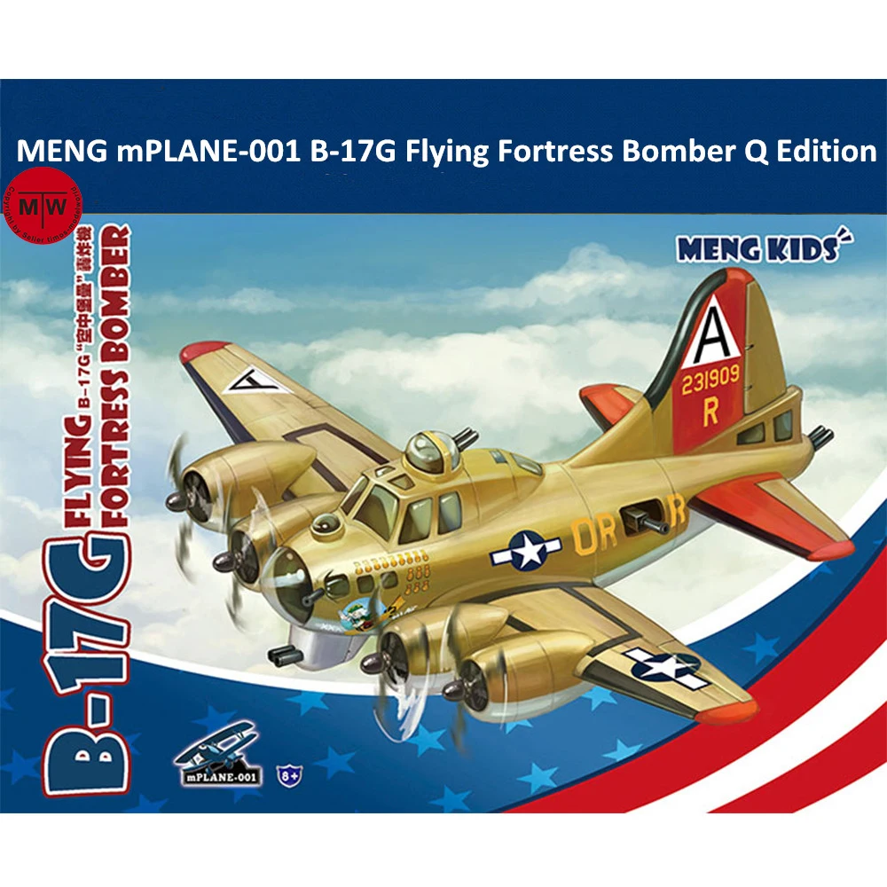 

MENG mPLANE-001 B-17G Flying Fortress Bomber Cute Q Edition Kids Assembly Model Kit